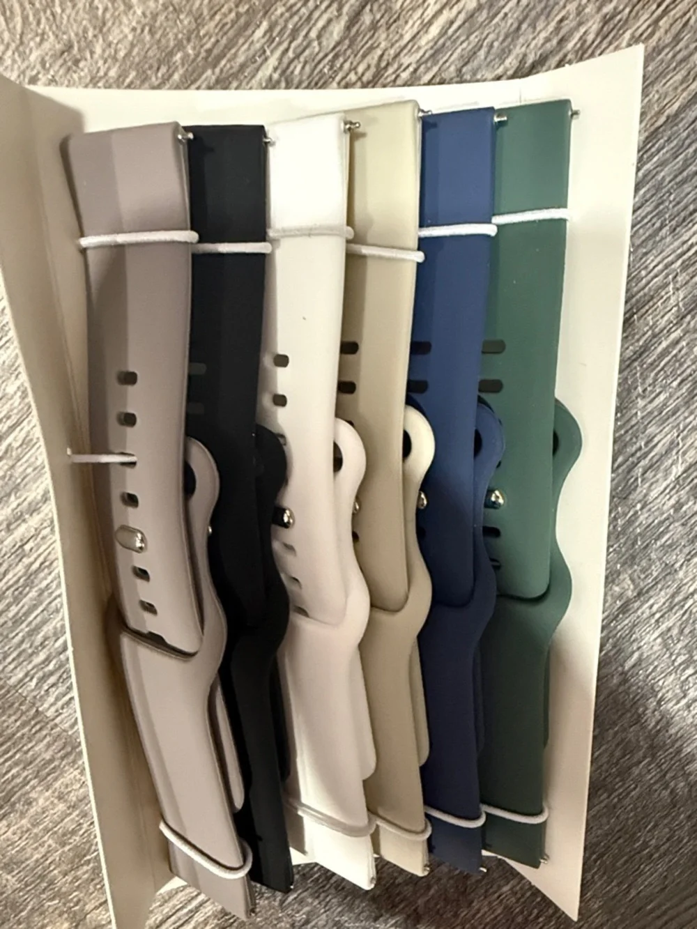 Silicone Smart Watch Band 6-Pack - Multi-Color Replacement Bands